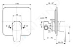 IDEAL STANDARD - Cerafine D Sprchová baterie pod omítku s tělesem, chrom/šedá perla A7188U8