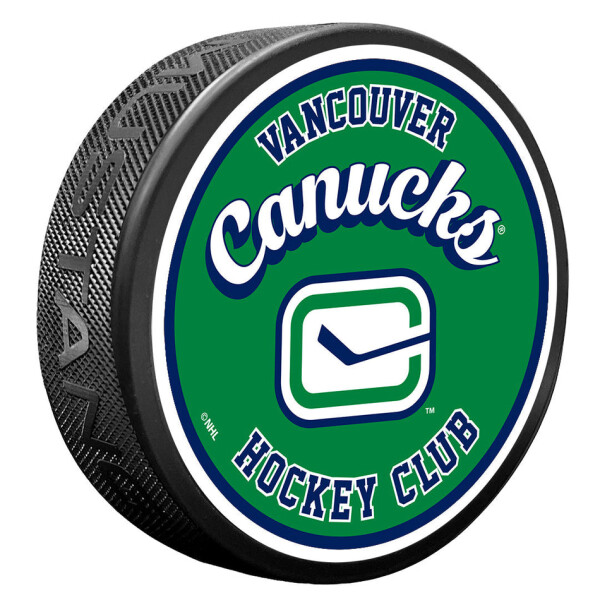 Mustang Puk Vancouver Canucks NHL Retro Script