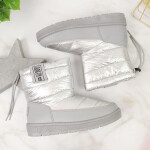 Big Star II274118 stříbrné zateplené sněhové boty