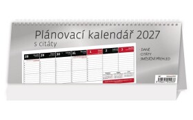 Kalendář stolní 2027 - Plánovací s citáty