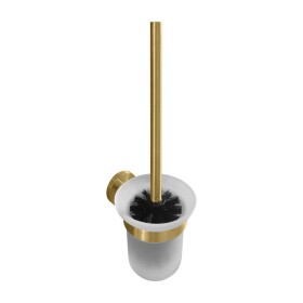 HOPA - WC štetka, miska sklo, 95×360×140 mm - Barva - Zlatá matná KDBE160113017