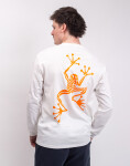 Tričko Gramicci Sticky Hands L/S Tee WHITE