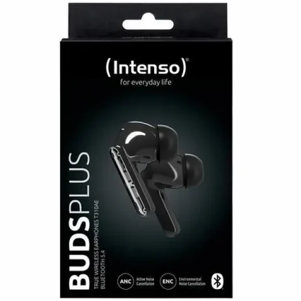 Intenso Buds Plus T310AE černá / Sluchátka / True Wireless / ANC / Bluetooth 5.4 / USB-C (3720310)