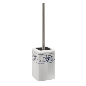 Gedy - CIXI WC štětka na postavení, porcelán, bílá/modrá CX3389