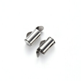 Nerezové zakončovací trubičky - 8 x 6 mm - různé varianty - 1 ks Barva: Platinová