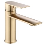 REA - Umyvadlová baterie Veneta Brush Gold Nízka REA-B3010