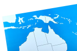 Moyo Montessori Moyo Montessori Kontrolní mapa - Australie Nová - bez popisků