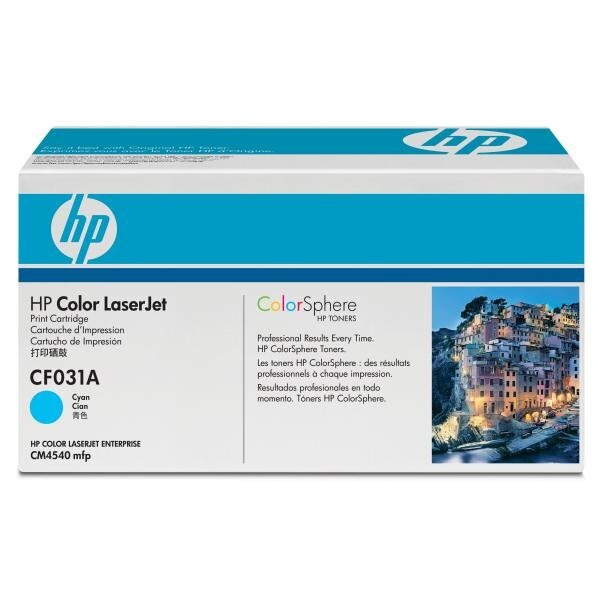 Hewlett-Packard HP CF031A, azurový (HP 646A) - originální toner