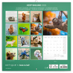 Nástěnný poznámkový kalendář 2026 NOTIQUE - Úsměv, prosím, 30 x 30 cm