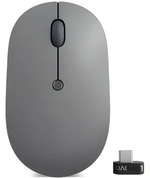 Lenovo Go černá / Bezdrátová myš / Optický senzor / 2400 dpi / USB dongle (4Y51C21216)