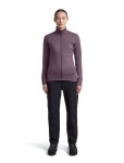 ICEBREAKER Wmns Merino 260 Quantum IV LS Zip, Grey Plum velikost: L