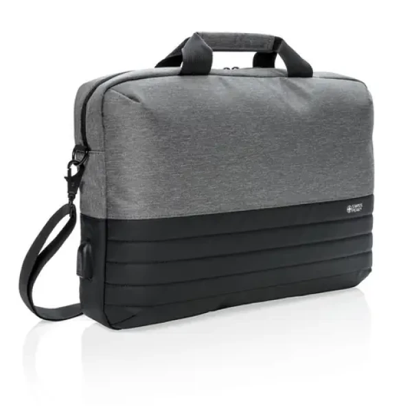 Swiss Peak šedá / Taška na notebook / 15,6" / RFID kapsa / USB port (P762.322)