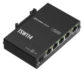 Teltonika TSW114 / Průmyslový switch / 5x RJ45 / 1000 Mbps / DIN lišta