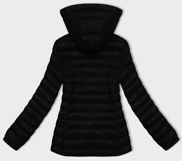 Černá dámská prošívaná bunda s kapucí J Style (16M9102-392) odstíny černé M (38)