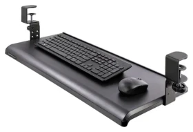 StarTech KEYBOARD-TRAY-CLAMP1 černá / Přihrádka pro klávesnici a myš / Uchycení svorkou / Výška 32 mm (KEYBOARD-TRAY-CLAMP1)