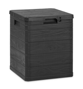 TOOMAX WOODYS zahradní plastový úložný box 90 L - grafit