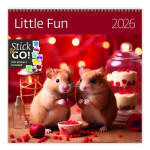 Kalendář nástěnný plánovací 2026 - Little Fun
