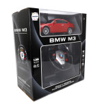 Mamido Autíčko na dálkové BMW M3 1:18 s volantovým ovládáním červené