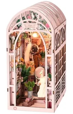 2Kids Toys 3D skládačka Zarážka na knihy Miniatura domečku Skleník umělkyně