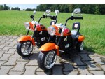 Mamido Dětská elektrická motorka Chopper oranžová