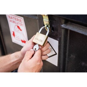 Zámek visací, mosazný A, ø 60 mm, STALCO