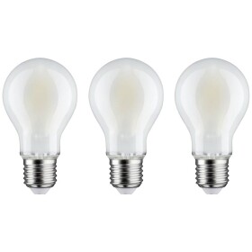 Paulmann 29093 LED Energetická třída (EEK2021) E (A - G) E27 klasická žárovka 9 W neutrální bílá (Ø x v) 60 mm x 106 mm 3 ks