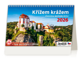Stolní kalendář 2026 Helma - Křížem krážem Českou republikou