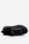 Dámská síťovaná sportovní obuv Memory Foam System Big Star LL274662 Černé 36