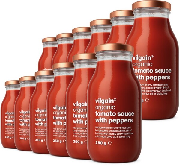 Vilgain Rajčatová omáčka BIO – 12× sladká paprika 250 g