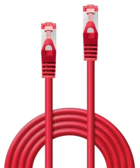 Lindy Cat6 červená 5 m / Patch kabel / S/FTP / RJ-45 / 250 MHz (47366)