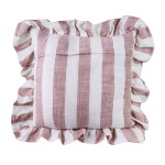Strömshaga Povlak na polštář Ida Stripe Pink/White 45 × 45 cm, růžová barva, textil