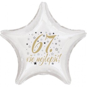 67. narozeniny balónek hvězda Balonky.cz 67. narozeniny balónek hvězda Balonky.cz