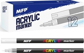 Akrylový popisovač 1mm - bílý