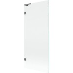 MEXEN/S - Lunar L vanová zástěna FIX 80 x 150, transparent, grafit metal 897L-080-000-95-00