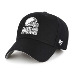 47 Brand Pánská kšiltovka Cleveland Browns NFL Black & White MVP Adjustable