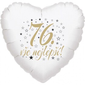 76. narozeniny balónek srdce Balonky.cz 76. narozeniny balónek srdce Balonky.cz