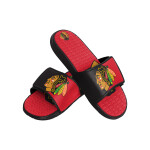 FOCO Pánské pantofle Chicago Blackhawks NHL Colorblock Slipper Velikost: L = 44-45 EU