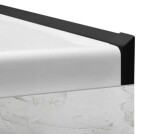 POLYSAN - Krycí lišta pro vany a vaničky, 2x 1950, 2x roh, 2x zakončení, černá mat 91020B