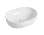 Erga Della, umyvadlo na desku 475x340x140 mm, bílá lesklá, ERG-V03-DELLA48-WH