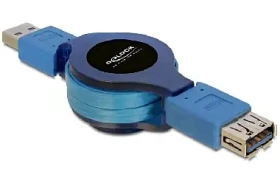 DeLock prodlužovací kabel USB 3.0 A samec - samice / samonavíjecí / 1 m (82649)