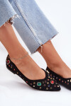 Dámské Baletky Zdobené Krystaly Černé Valena 36