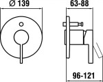 Laufen - Kartell Baterie pod omítku pro 2 spotřebiče, chrom H3213360040101