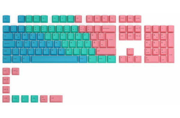 Glorious vyměnitelné klávesy GPBT DE Pastel / 115 ks / DE layout / Cherry MX(+) (GLO-KC-GPBT-P-DE)