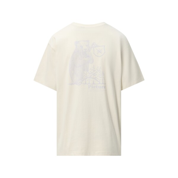 PICTURE W D&S Grizzly S/S, Natural White velikost: M