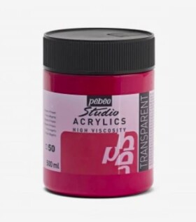 Akrylová barva Pébéo Studio Acrylic 500 ml - červená magenta 50
