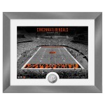 Obraz Cincinnati Bengals NFL Art Deco Stadium Silver Coin