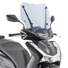 D1181Bl plexi čiré/modré "Ice" Honda SH 125-150 (20-25)/SH 350 (21-25), vxš330x450 mm