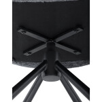 Jídelní židle, černá, hladká látka, DCH-D1330 BK2