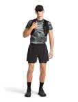 ICEBREAKER Mens Mer 125 Cool-Lite Speed SS T MotionAOP, Flint Blue/Black/Aop (vzorek) velikost: M