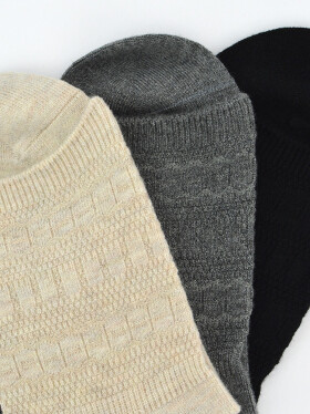 Ponožky Noviti SB099 Wool Pattern 36-41 melanžově šedá 36-41
